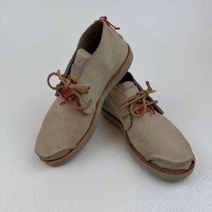 Satorisan Nubuck Ankle Boots Beige Minimalist Comfort Lace Up EU 39 (US 8.5)